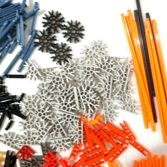 K'nex Lot of 460 Pieces Rods Connectors Random Mixed Standard Replacement Parts - Picture 3 of 10